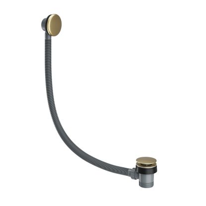 Spring Bath Waste Easy Clean Brushed Brass