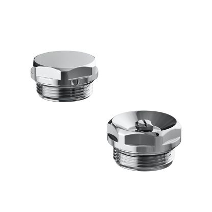 Blanking Plug & Air Vent Set Chrome