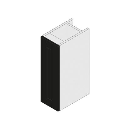 Gresham 200mm 1 Door Storage Unit Black Matt