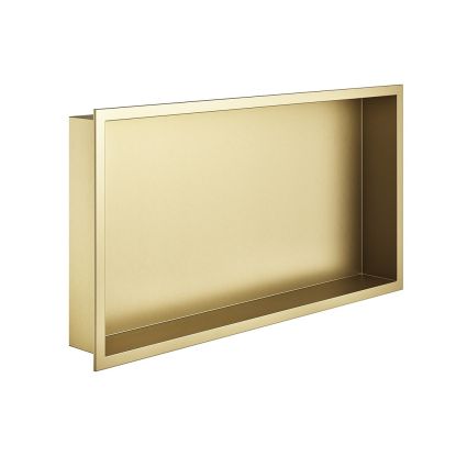 600 x 300 Rectangle Shower Niche Brushed Brass
