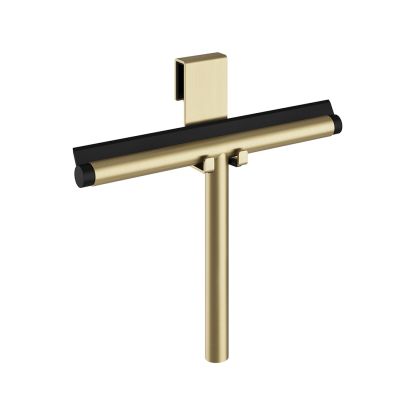 Shower Wiper & Holder Brushed Brass
