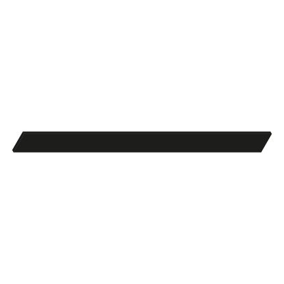 2000 x 180mm Plinth Black Matt
