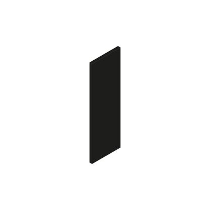 Slimline Wall End Panel Black Matt