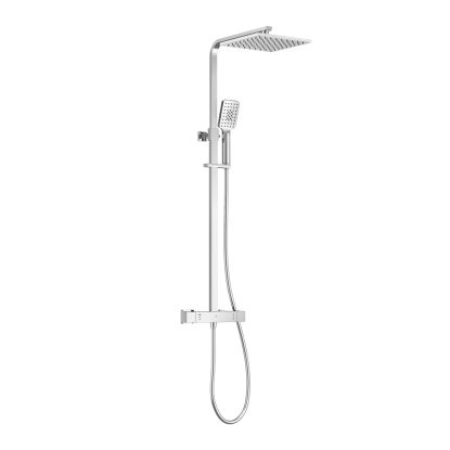 Dayla Exposed Square Thermostatic Shower Chrome