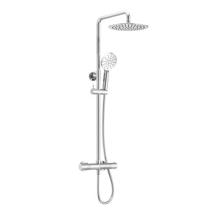 Ryver Round Exposed Thermostatic Shower Chrome