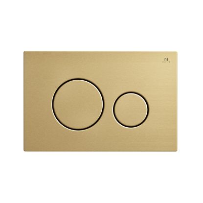 Solution Round Dual Flush Plate Brushed Brass