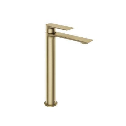 Kallan Tall Basin Mono Brushed Brass c/w Universal Waste