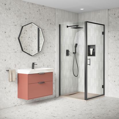 Otto 8mm Hinge Door 1000mm Gun Metal