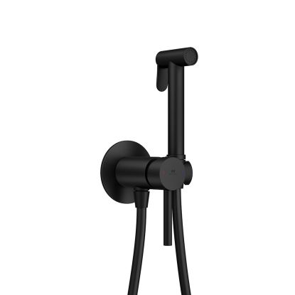 Easy-Plumb Round Shower Douche Kit - Black
