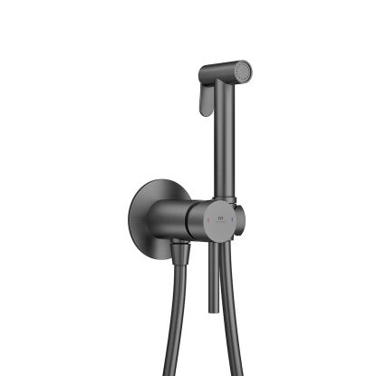 Easy-Plumb Round Shower Douche Kit - Gun Metal