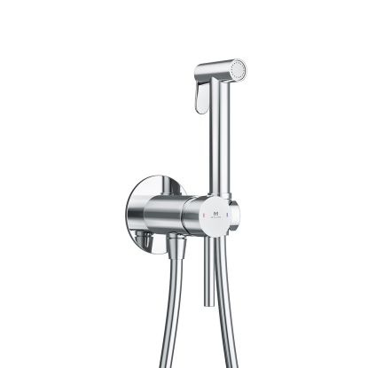 Easy-Plumb Round Shower Douche Kit - Chrome