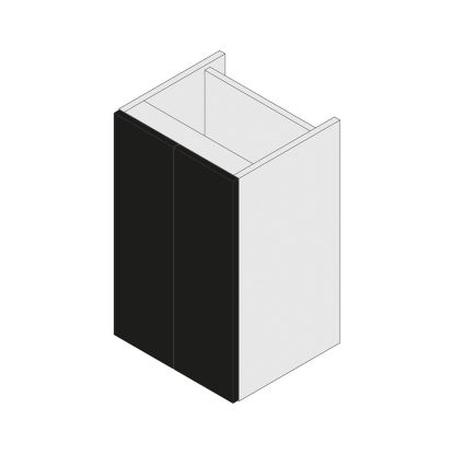 Stockton 400mm 2 Door Storage Unit Black Matt