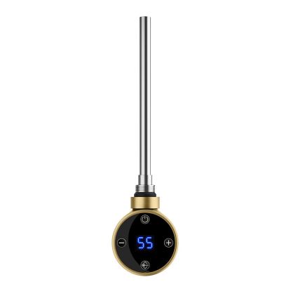 300w Thermostatic Electric Element Brushed Brass